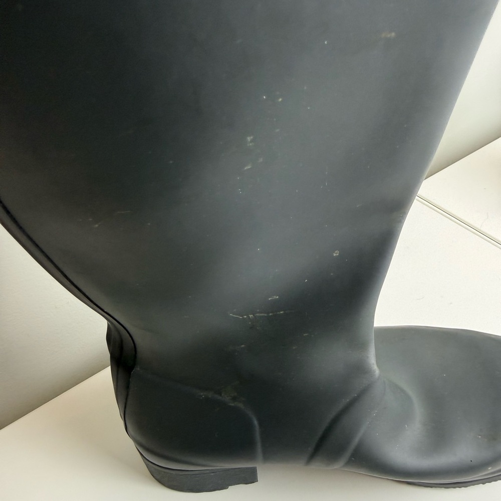 HUNTER Matte Black Boots size 6 - Picture 14 of 16